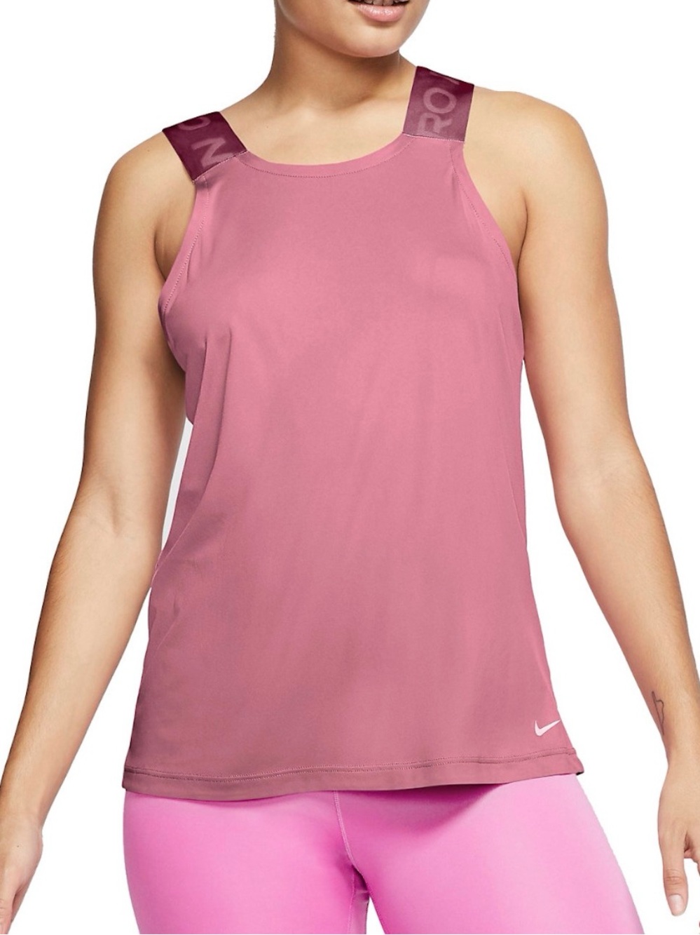 Nike Elastika Dry Tank size small pink and purple thick straps
